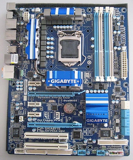 Gigabyte представи GA-P55A-UD4 – първото дъно със SATA 6GBps и USB 3.0
