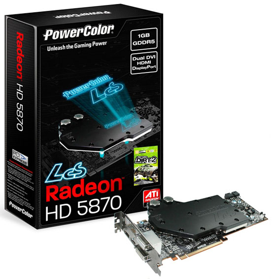LCS HD5870 – нов Radeon HD5870 с водно охлаждане от Power Color