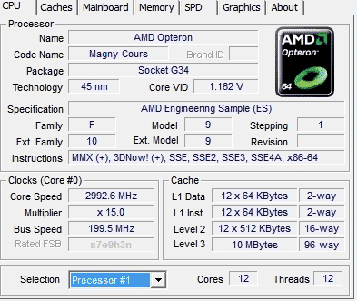 Първи тестове и оувърклок на бъдещият дванадесетядрен процесор на AMD – „Magny-Cours“ Opteron