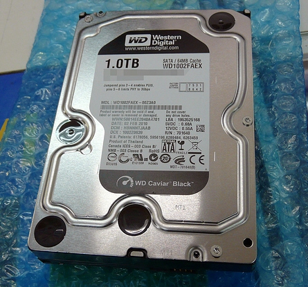 Western Digital пуска 1TB-твърд диск с интерфейс SATA 6.0Gbps за продажба в Япония