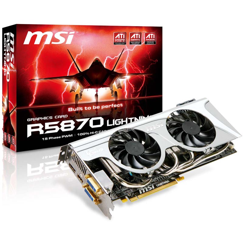 MSI представиха официално най-бързият си едноядрен графичен ускорител за момента – MSI Radeon HD 5870 Lightning