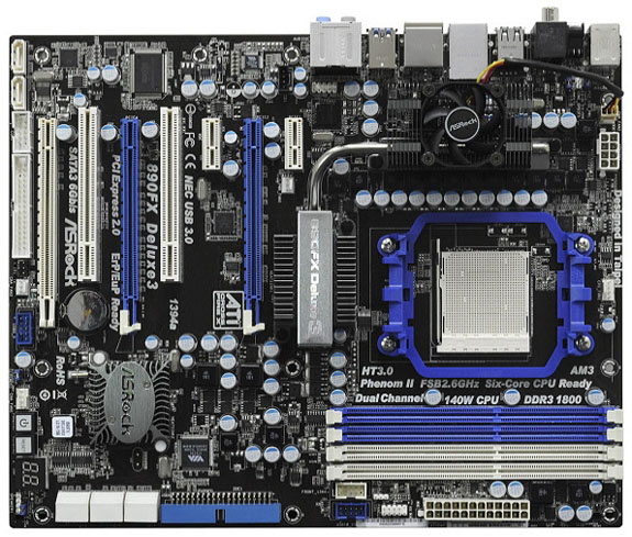 ASRock 890FX Deluxe3: нова дънна платка от висок клас ASRock 890FX Deluxe3
