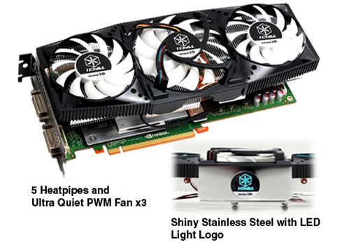 Inno3D GeForce GTX 470 Hawk с чудовищно системно охлаждане Inno3D GeForce GTX 470 Hawk