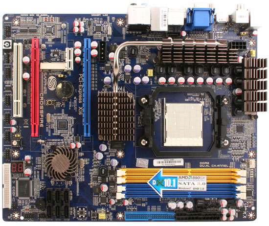 Дънна платка Sapphire PURE CrossFireX 890GX за 6-ядрените процесори на AMD