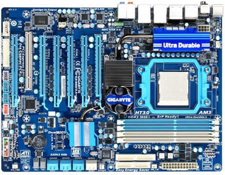 Новите чипсети на AMD станаха основа на системните платки Gigabyte GA-890FXA-UD7, GA-880GMA-UD2H и GA-870A-UD3