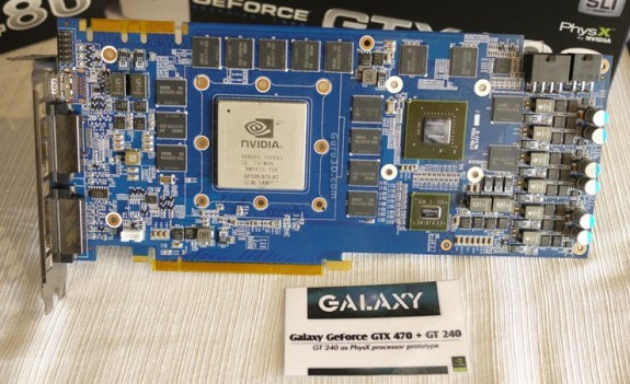 Още една двучипова карта с PhysX поддръжка – този път от Galaxy