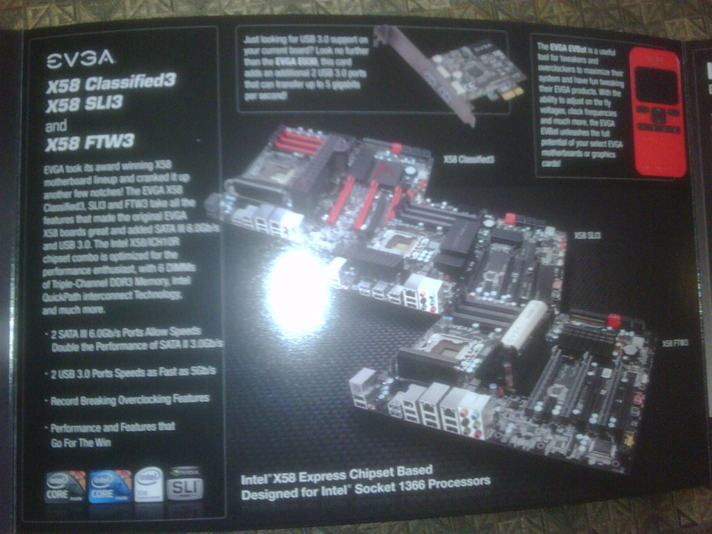 eVGA обновява X58-базираните си дънни платки с добавката на USB 3.0 и SATA 6.0Gbps поддръжка