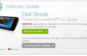 Трик за ъпдейта на Dell Streak с Froyo