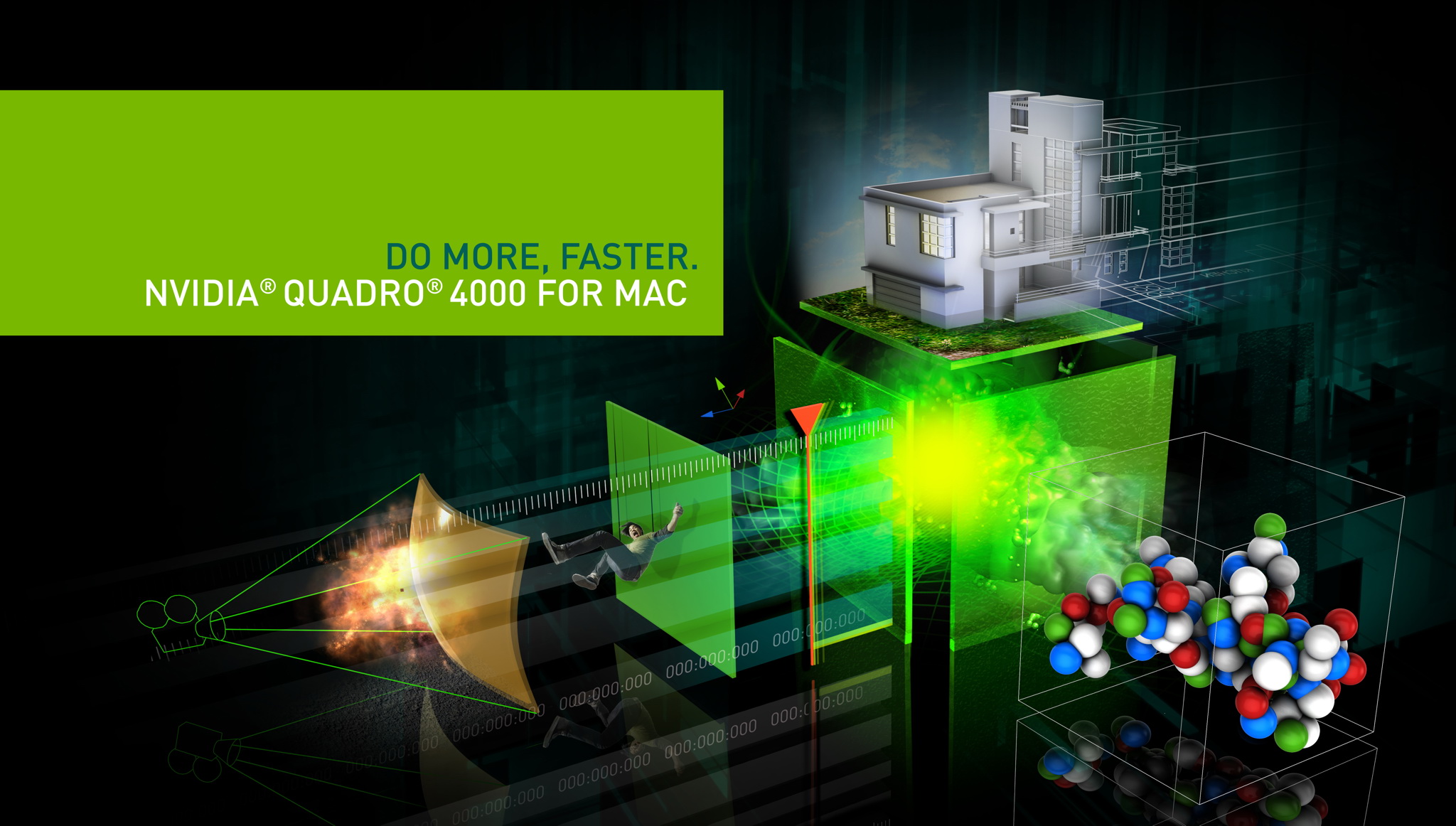 NVIDIA Quadro осигурява достъп до архитектурата NVIDIA Fermi и за потребителите на Mac Pro