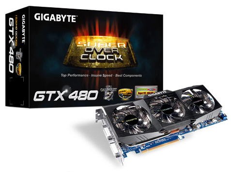 Нов „супероувърклокнат“ GeForce GTX 480 от Gigabyte