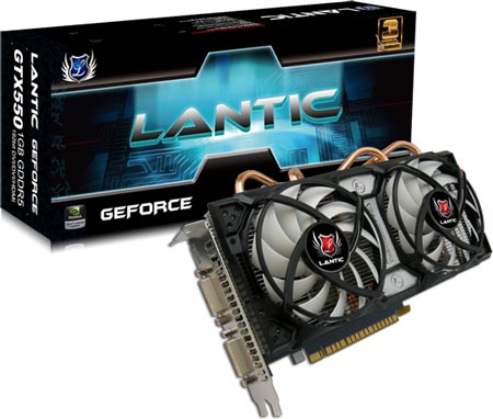 Lantic предлагат GTX550 Ti с ядро на 1040 MHz