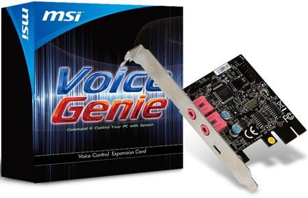 MSI Voice Genie – гласово управление на дънните платки на MSI