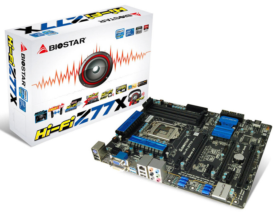 Biostar представят Z77X Hi-Fi – за музикалните фенове и меломаните