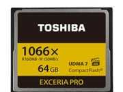 Toshiba обявиха Exceleria Pro CF Card с 160 MB/s възможности за трансфер на данни