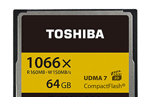 Toshiba обявиха Exceleria Pro CF Card с 160 MB/s възможности за трансфер на данни