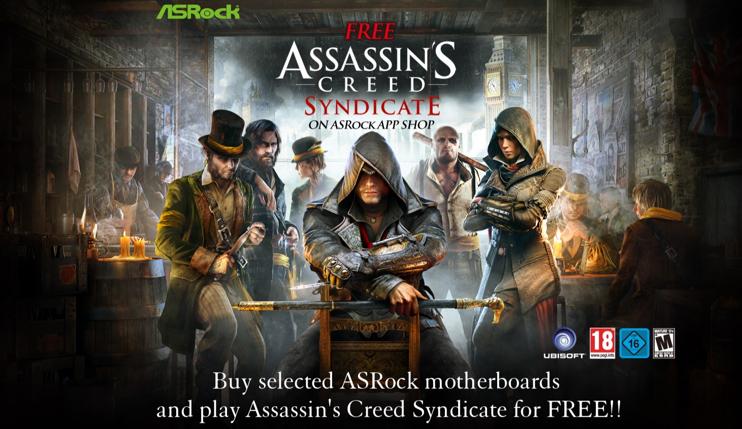ASRock предлагат безплатно играта Assassin’s Creed Syndicate с някои модели дънни платки Z170