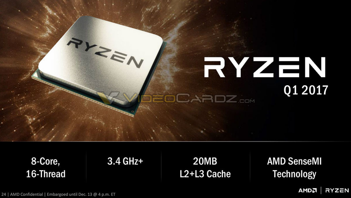 AMD Zen се превръща в AMD RYZEN при високият клас десктоп предложения