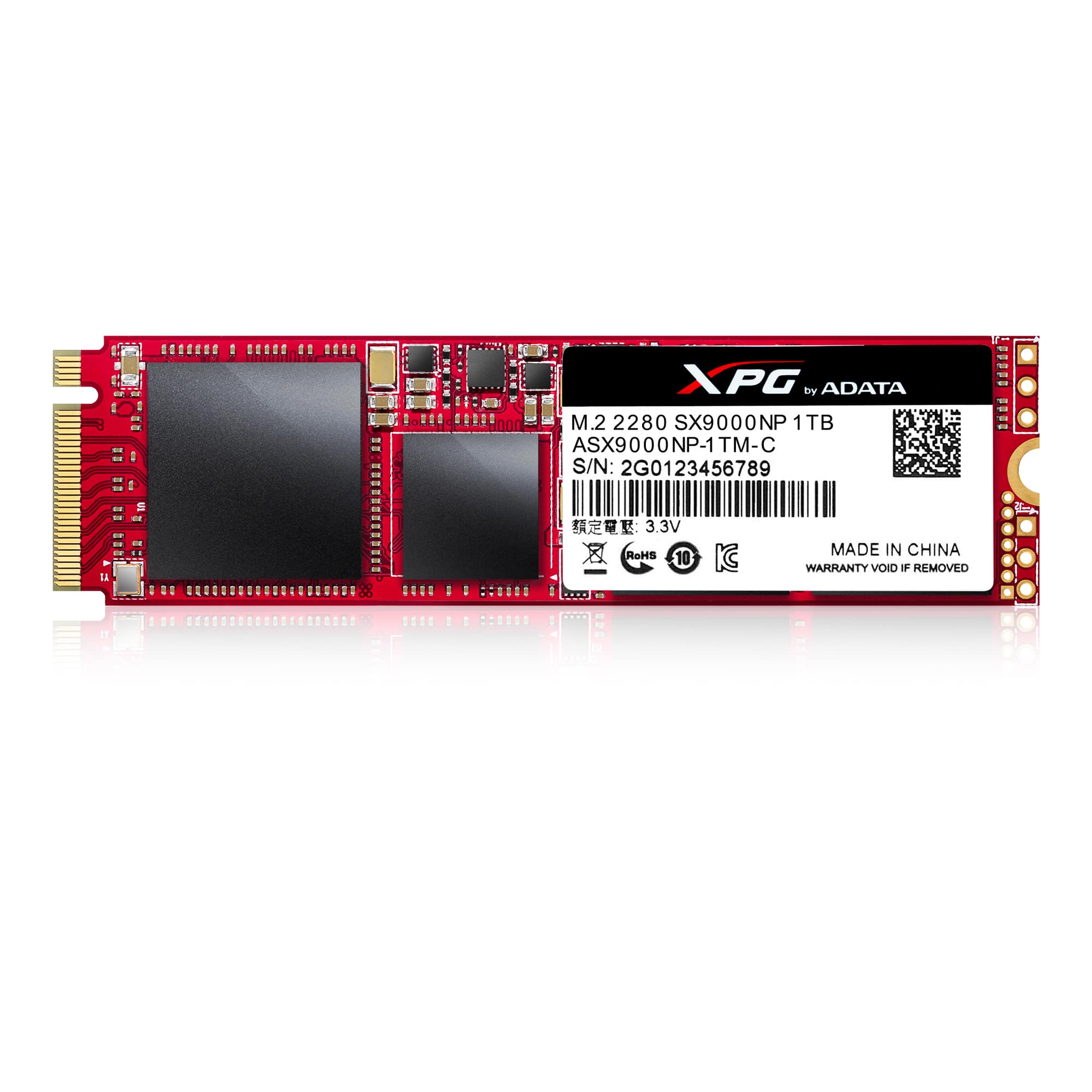 ADATA представя XPG SX9000 PCIe Gen3x4 NVMe 1.2 SSD