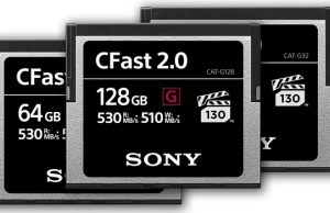 Sony допълва своята линия професионални карти с памет с новата серия CFast