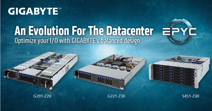 GIGABYTE добави нови GPU и сторидж сървъри към своите решения с AMD EPYC