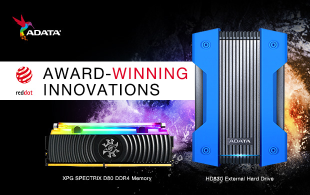 ADATA HD830 и XPG SPECTRIX D80 с отличия от Red Dot Design Award