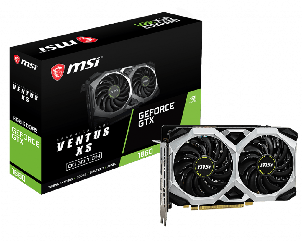 MSI 1660 ventus_xs box