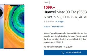 Швейцарски онлайн магазин ще предлага Mate 30 Pro от 10-ти декември