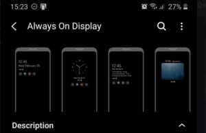 Samsung обнови „Always On Display“ до версия 5.2..05.8, много подобрения