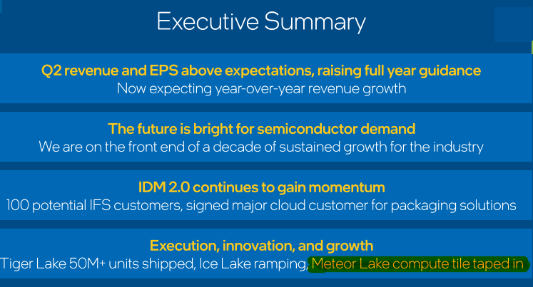 Intel потвърждават за 7nm Meteor Lake през 2023 година