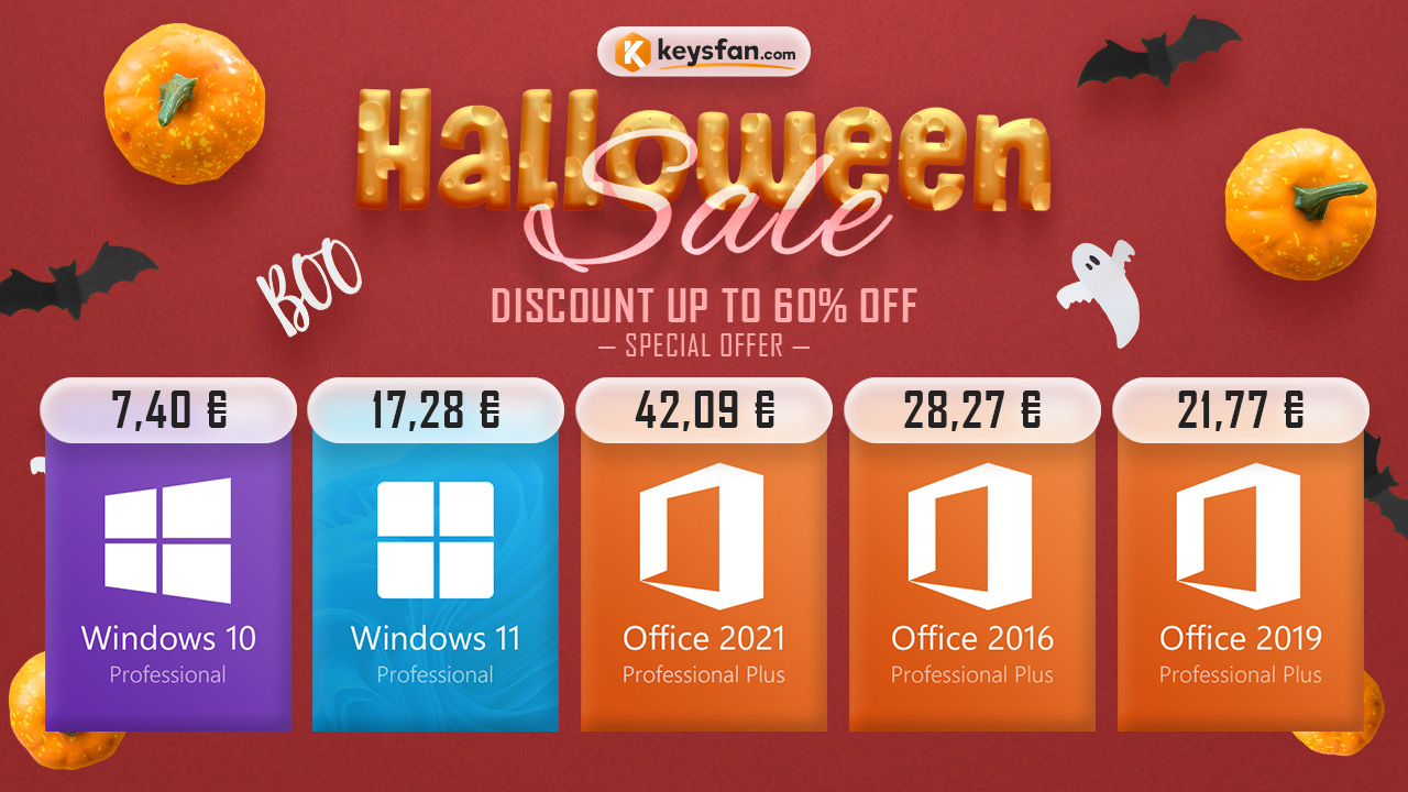 Обновете до Windows 11 за 7,40€ по време на Halloween разпродажбата на Keysfan