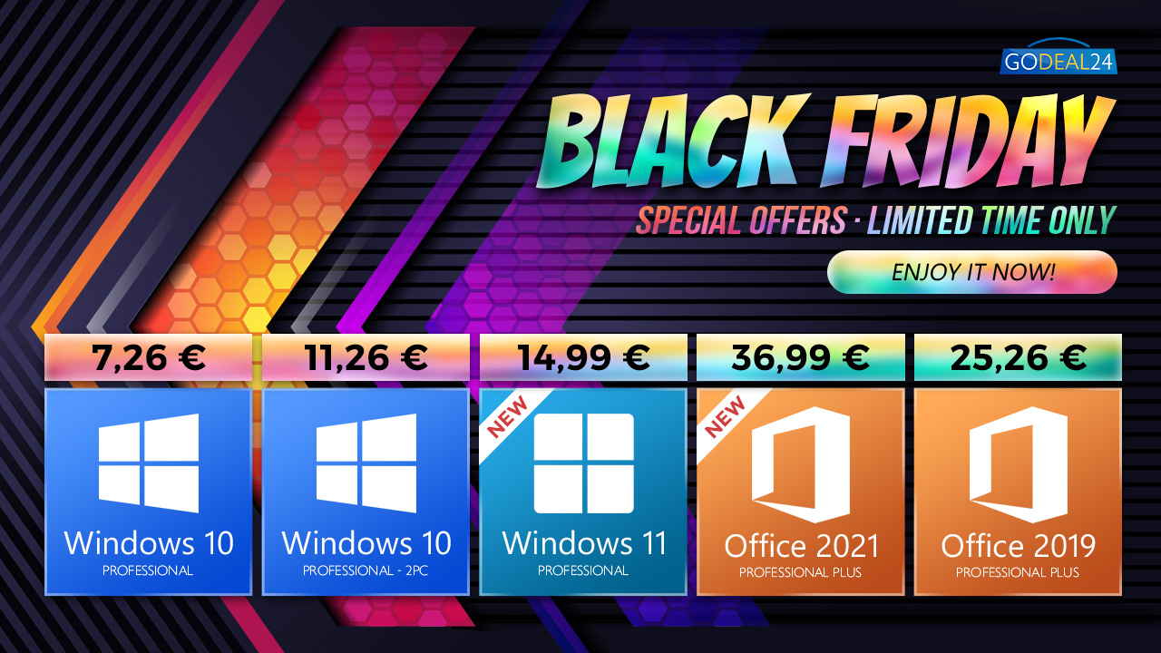 Black Friday супер промоция – Windows 10 само за 7€ и празнична отстъпка от 66% !
