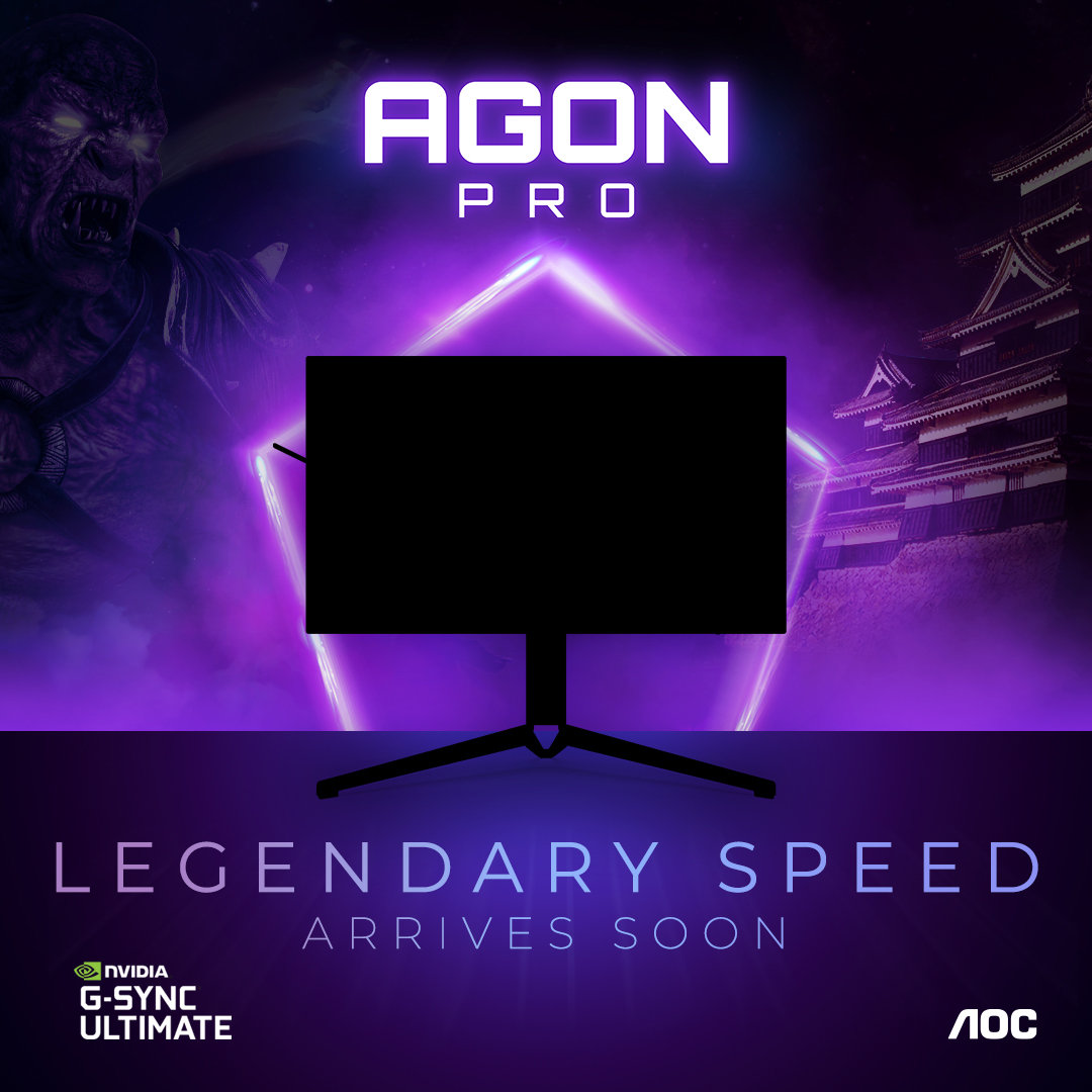 Легендарна скорост с високоскоростен mini LED монитор: AGON by AOC представя 300 Hz QHD AGON PRO геймърски монитор с поддръжка на NVIDIA Reflex