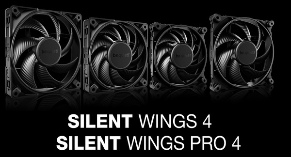 be quiet! Silent Wings 4 и Silent Wings Pro 4: Достига нови висоти във въздушния поток и статичното налягане.
