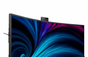 Новият монитор Philips 49B2U5900CH с Busylight индикатор и уеб камера съвместима с Windows Hello™ открива нови възможности за сътрудничество на работното място