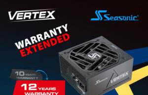 Seasonic удължава гаранцията на захранванията си от серията VERTEX на 12 години