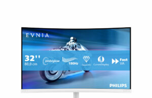 Изцяло новите Philips Evnia 27M2C5501 и 32M2C5501 излизат на пазара с Fast VA извити панели и захранвана от изкуствен интелект Ambiglow подсветка за несравнимо потапяне в действието