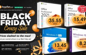 Възползвайте се от Black Friday разпродажбата на Keysfan: Вземете доживотен Microsoft Office и Windows 11 на цени от само €15 и €10 съответно!
