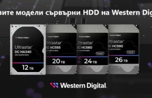 Новите модели сървърни HDD на Western Digital идват с увеличен капацитет и нови обозначения