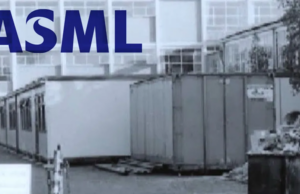 ASML си припомня началото, започнало в течаща барака в Айндховен през 1984 г.
