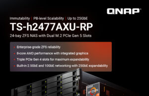 QNAP пусна 24-слотов NAS, оптимизиран за бърз сторидж и надежден архив